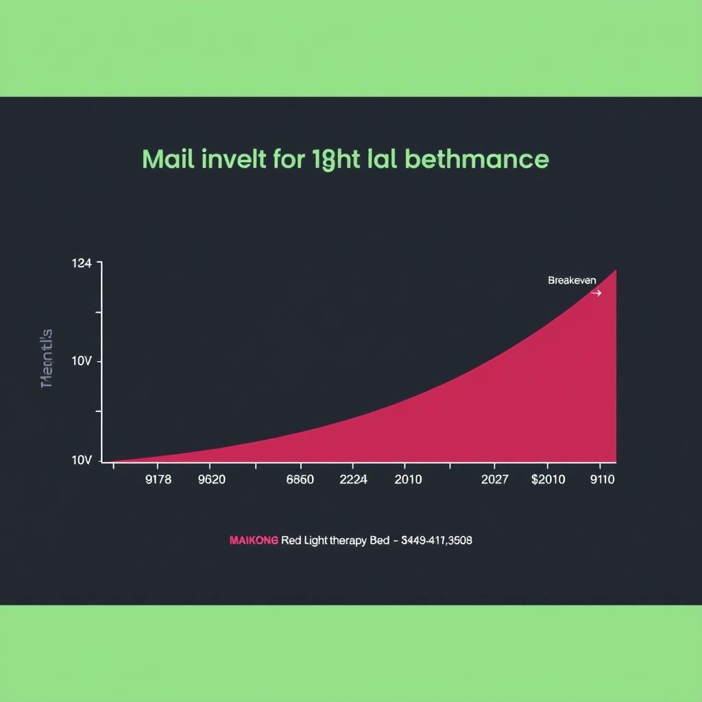 Chart showing ROI timeline for MAIKONG Red Light Therapy Bed investment Chart showing ROI timeline for MAIKONG Red Light Therapy Bed investment