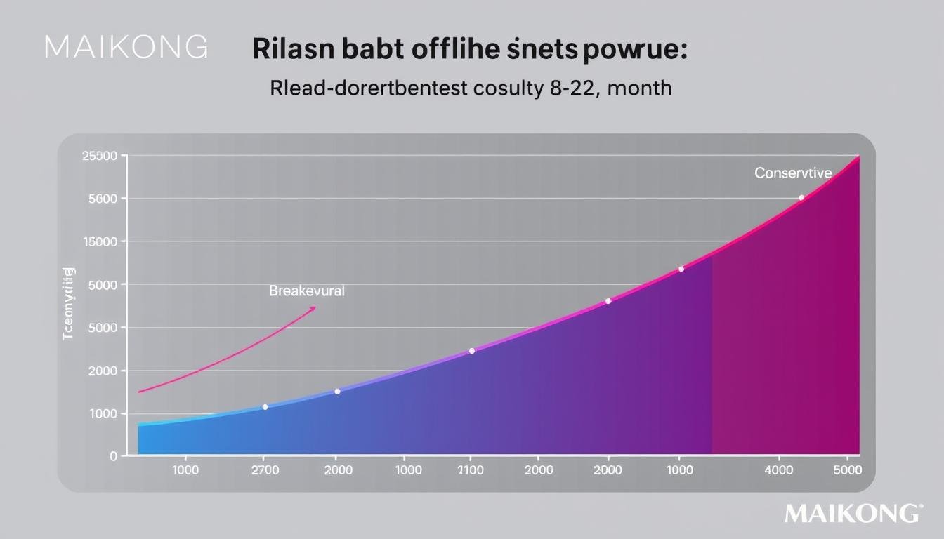Graph showing ROI timeline for MAIKONG red light therapy beds