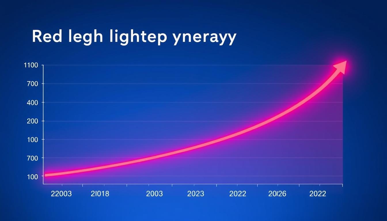 Graph showing the growth trend of Red Light Tanning Bed market in the United States
