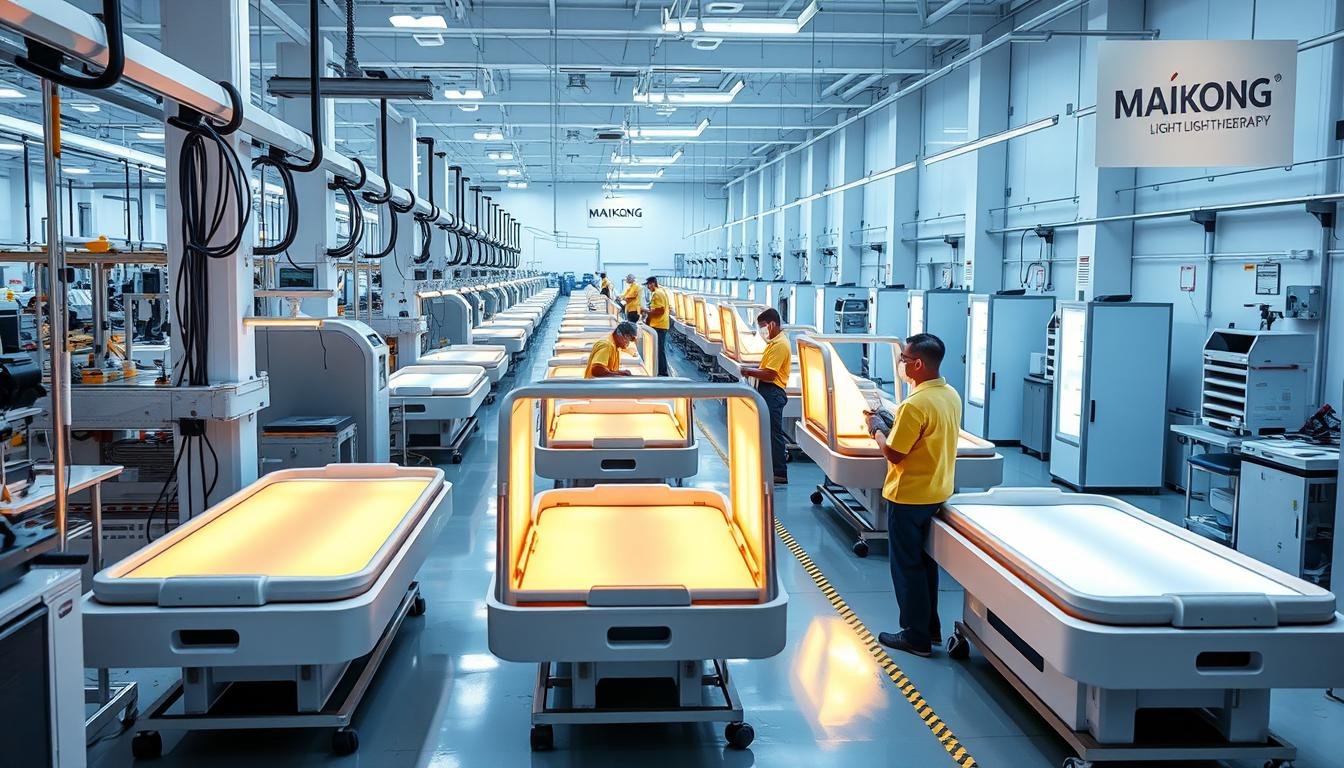 MAIKONG manufacturing facility producing Infrared Beds