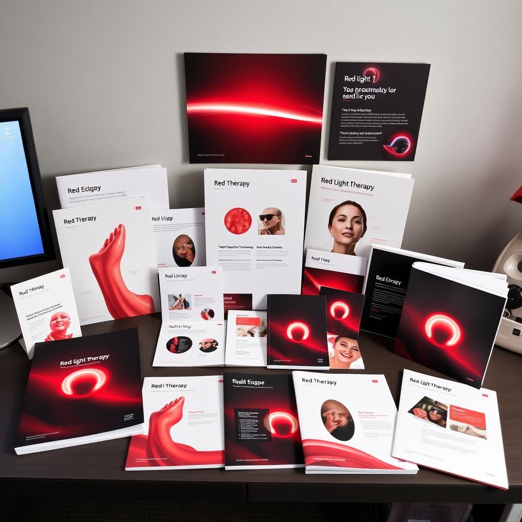 Marketing materials for MAIKONG red light therapy products