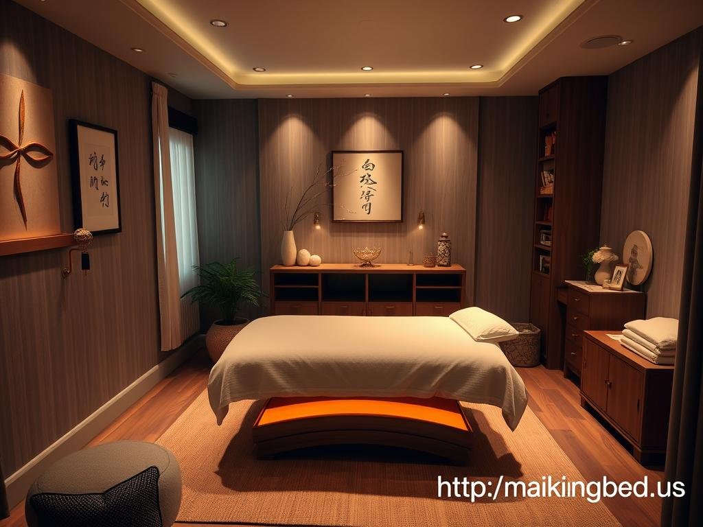 Perfectly designed infrared bed therapy room with optimal layout and ambiance