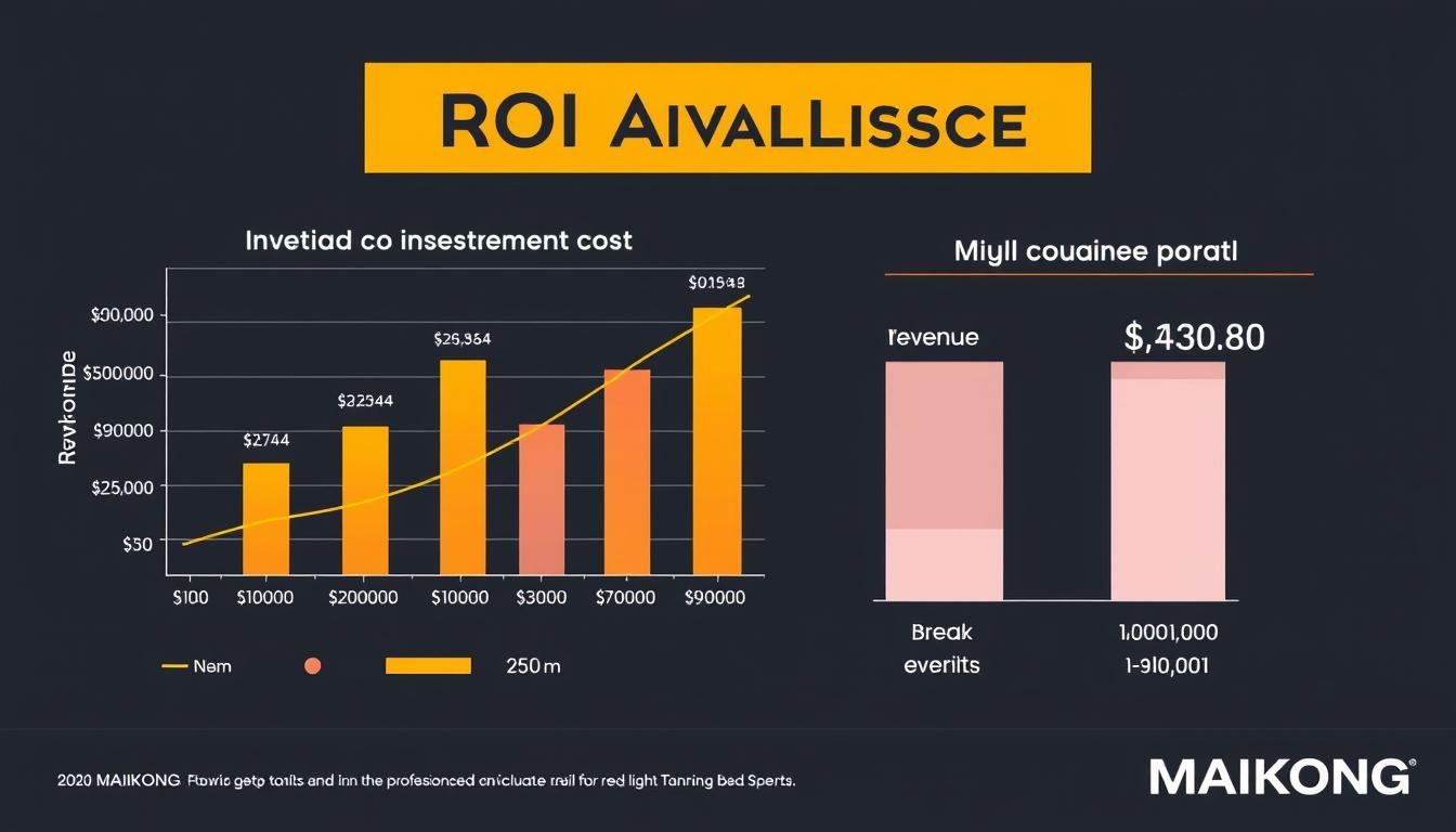 ROI analysis chart for MAIKONG Red Light Tanning Bed investment