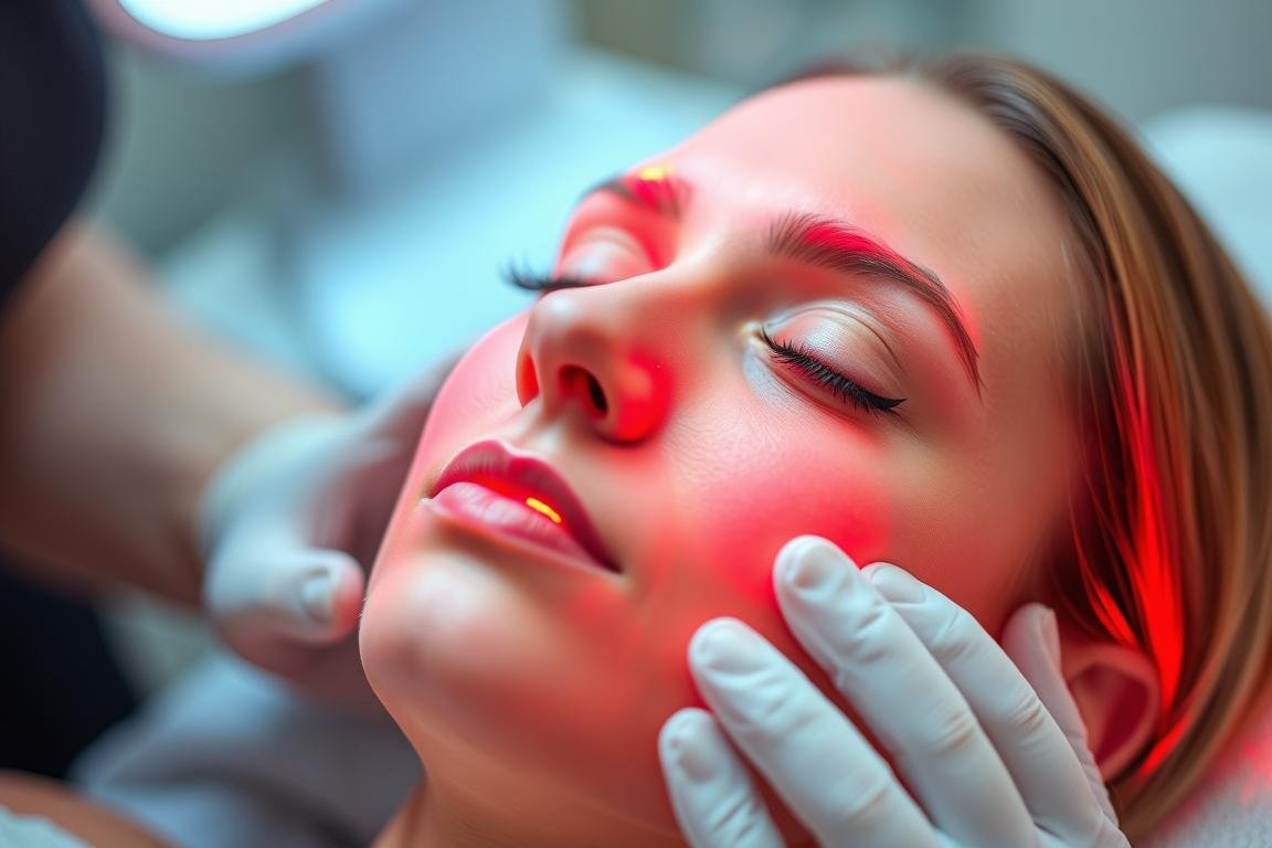 Red light therapy for skin rejuvenation and anti-aging treatments