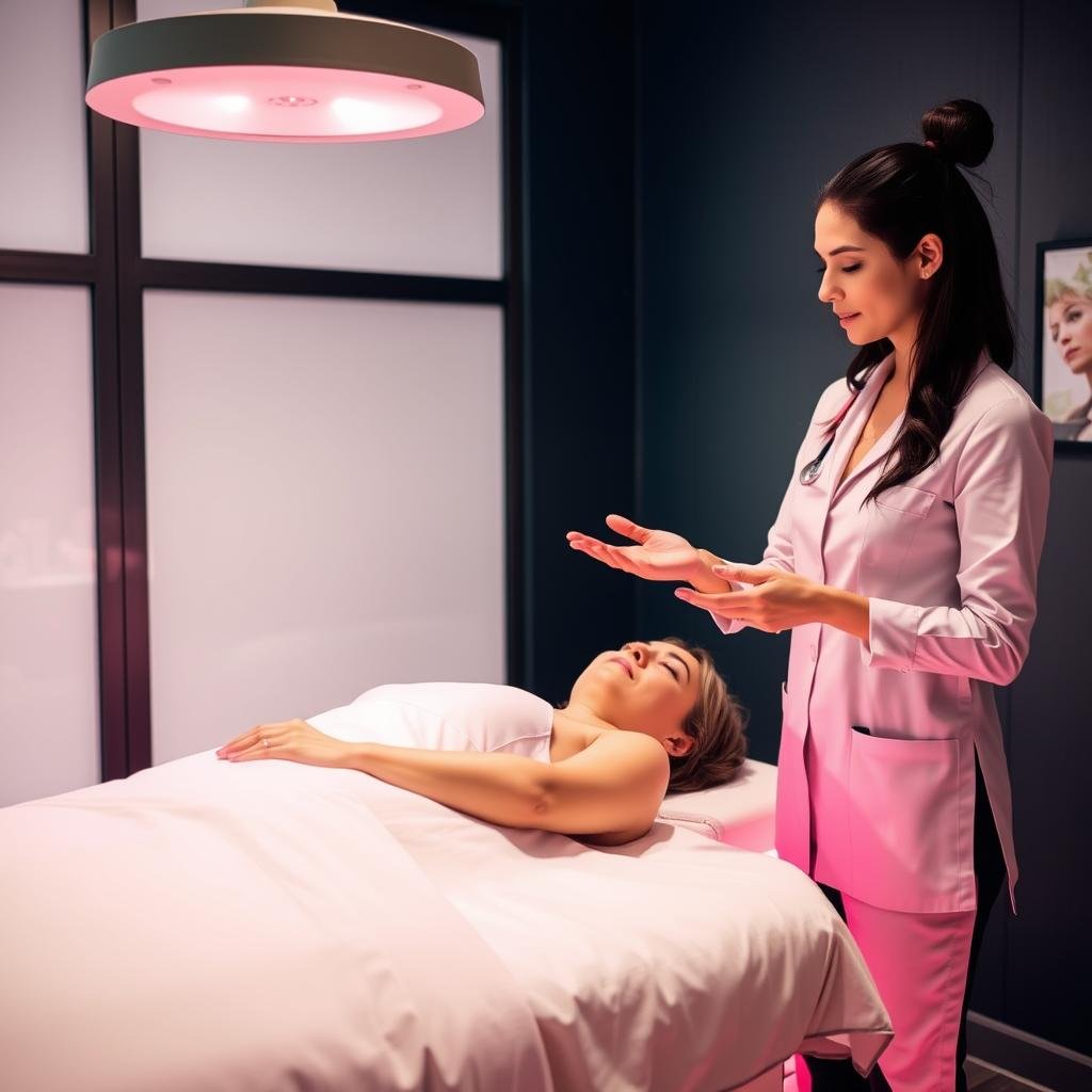 Simple operation of red light therapy bed with minimal staff