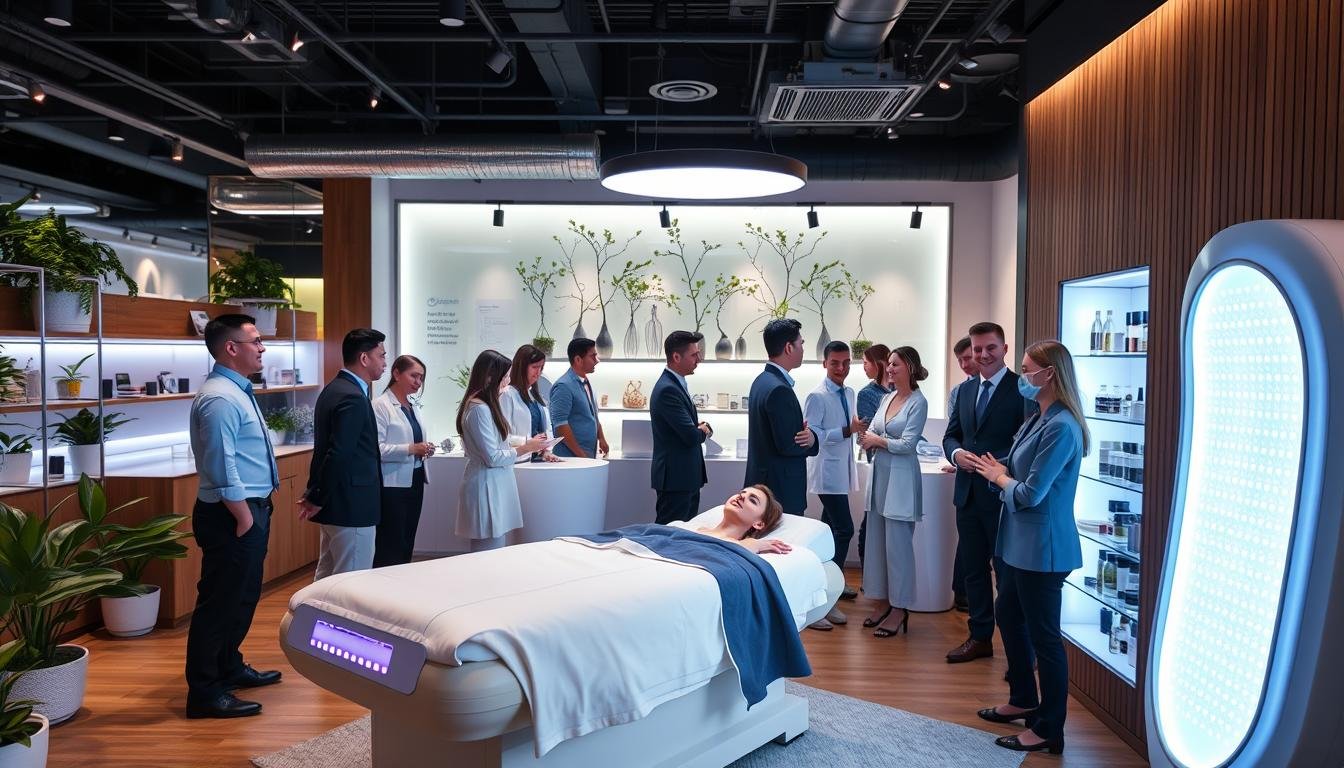 Successful wellness business with LED bed therapy as a centerpiece service
