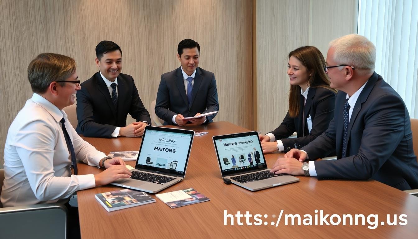 Business meeting with MAIKONG representatives and potential distributors