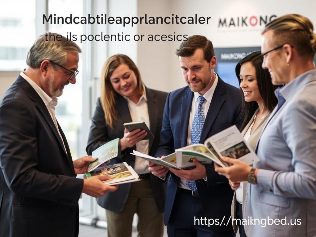 Business partners discussing MAIKONG distribution opportunity