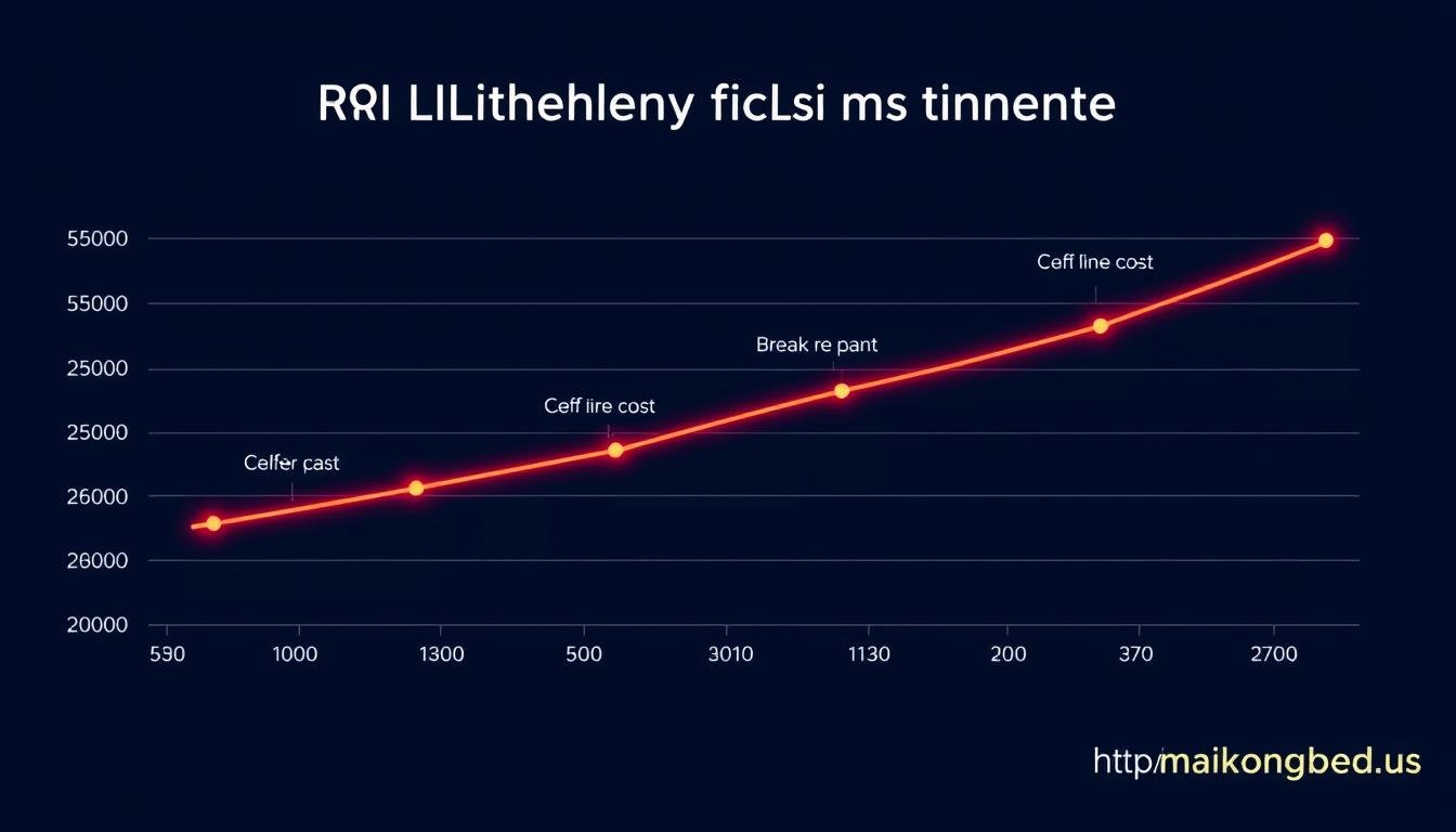 Chart showing potential ROI timeline for red light therapy bed investment