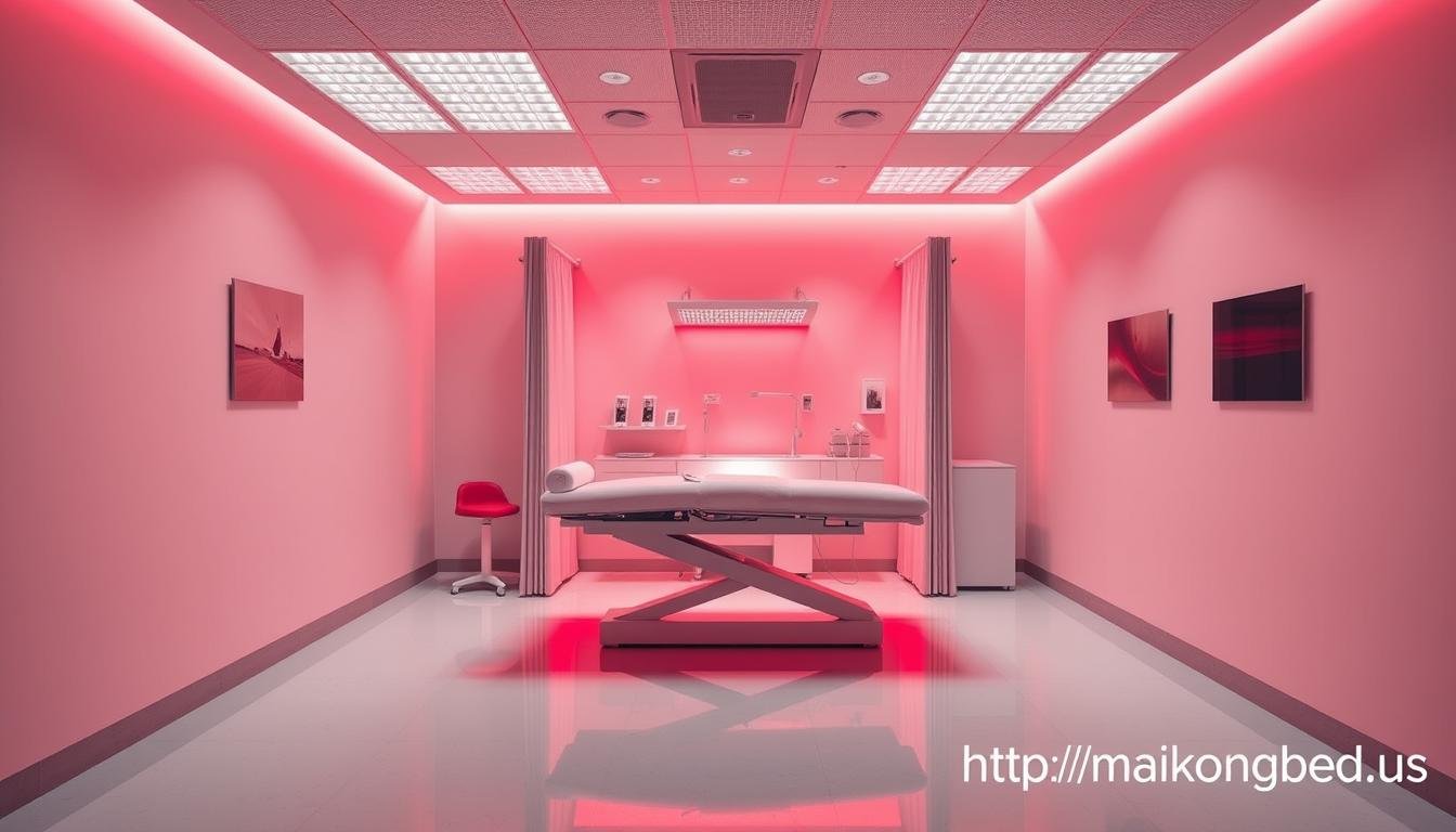 Clinical space optimized for red light therapy treatment