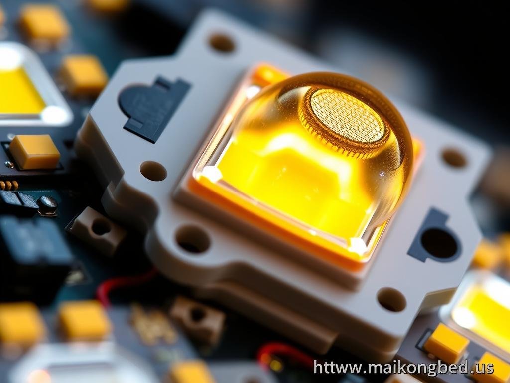 Close-up of MAIKONG's Taiwanese LED chips