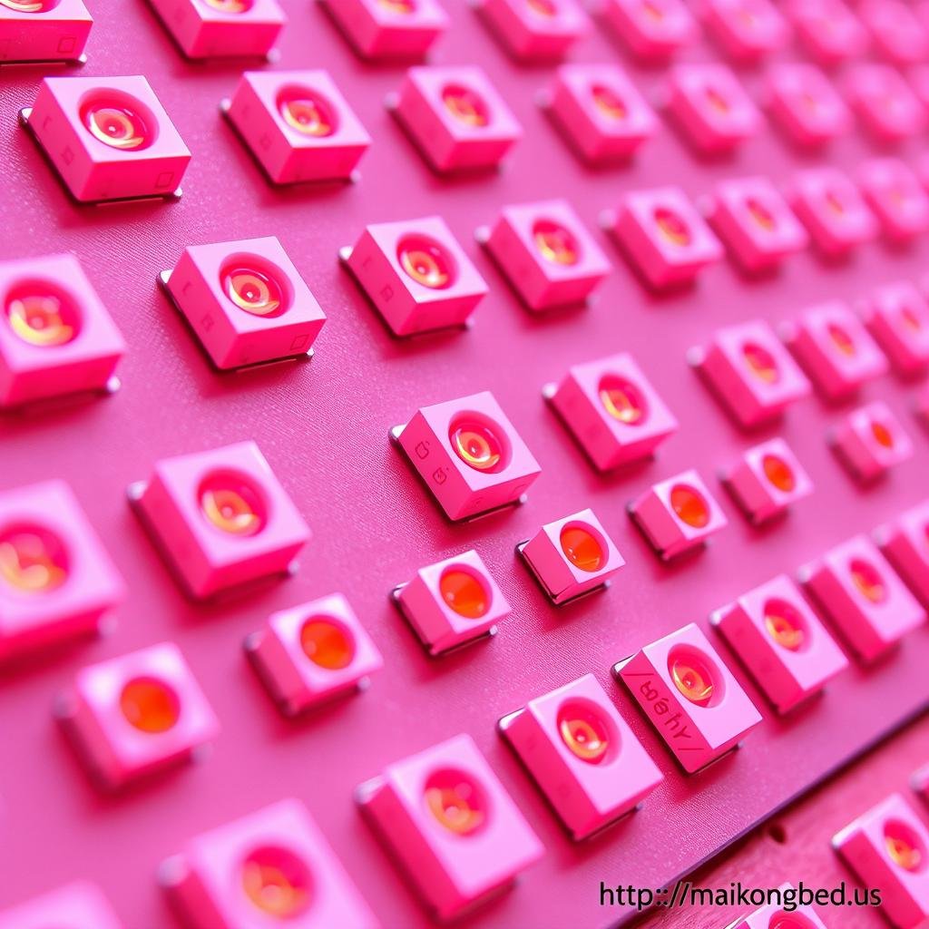 Close-up of MAIKONG's advanced LED technology in red light therapy beds