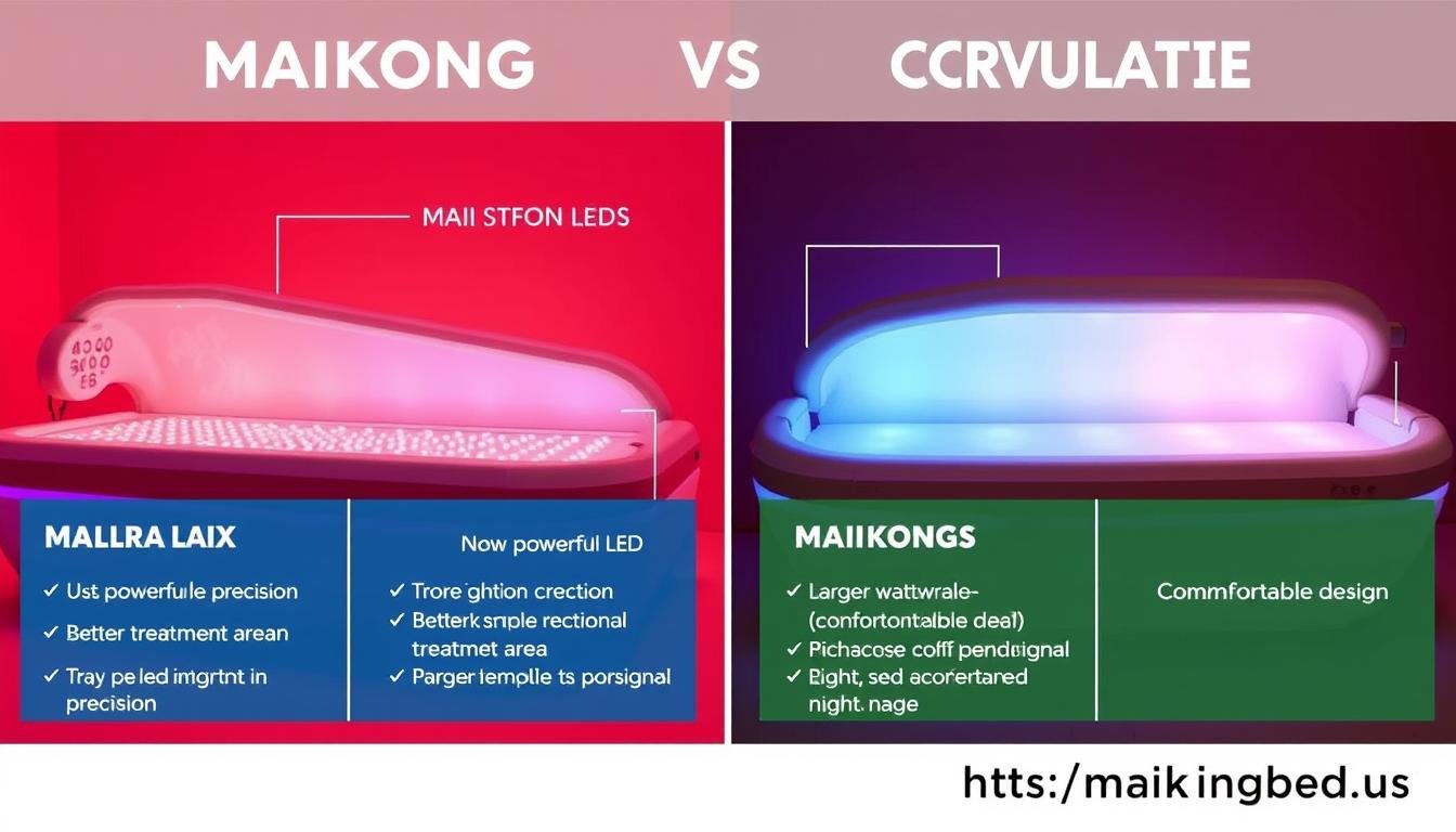 Comparison of MAIKONG red light beds versus competitors