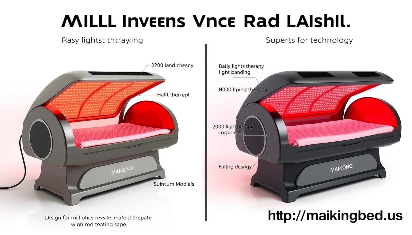 Comparison of different red light therapy beds