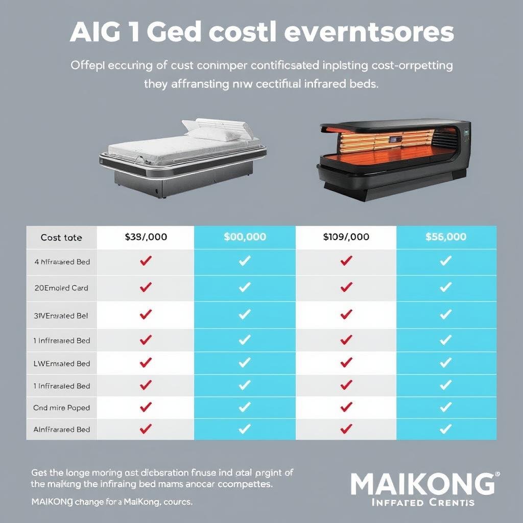 Cost comparison between MAIKONG and competitor infrared beds