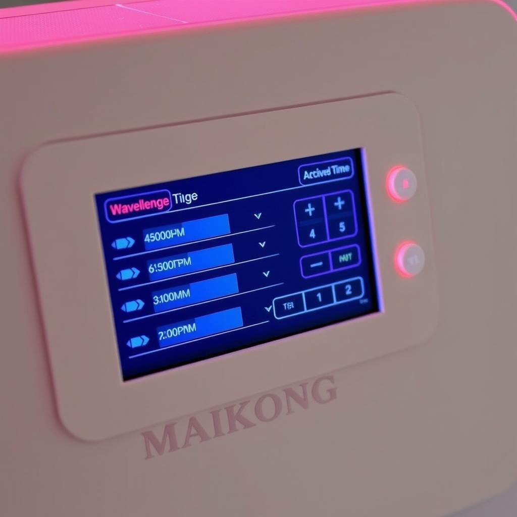 Customizable wavelength settings on MAIKONG control panel