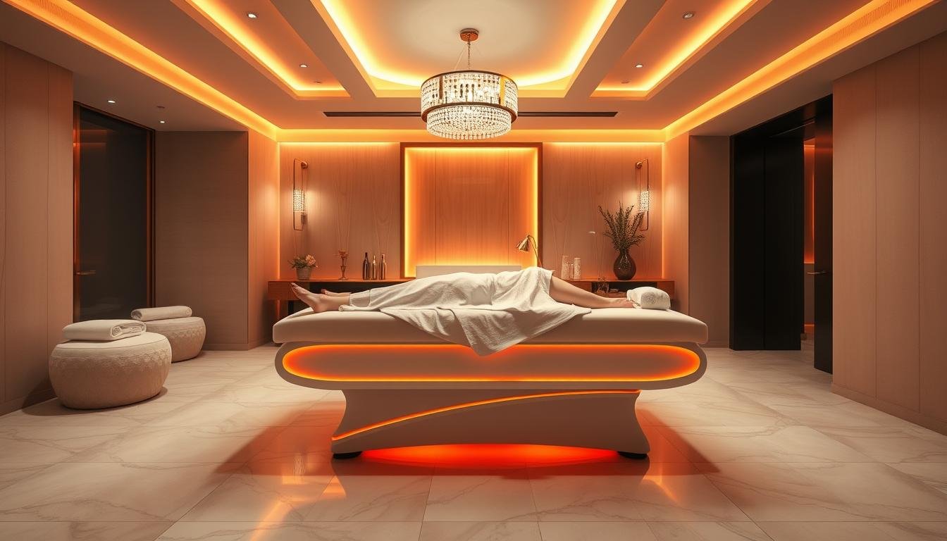 Full-body MAIKONG Infrared Bed treatment session