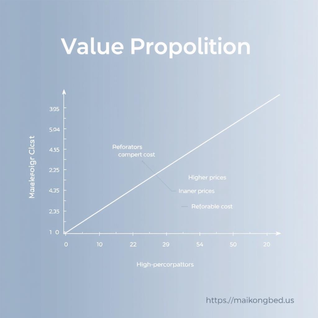 Graph showing MAIKONG's value proposition compared to competitors