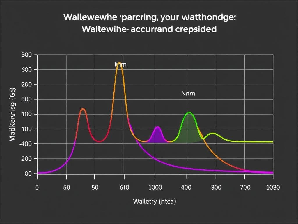 Graph showing wavelength accuracy of MAIKONG devices compared to industry standards
