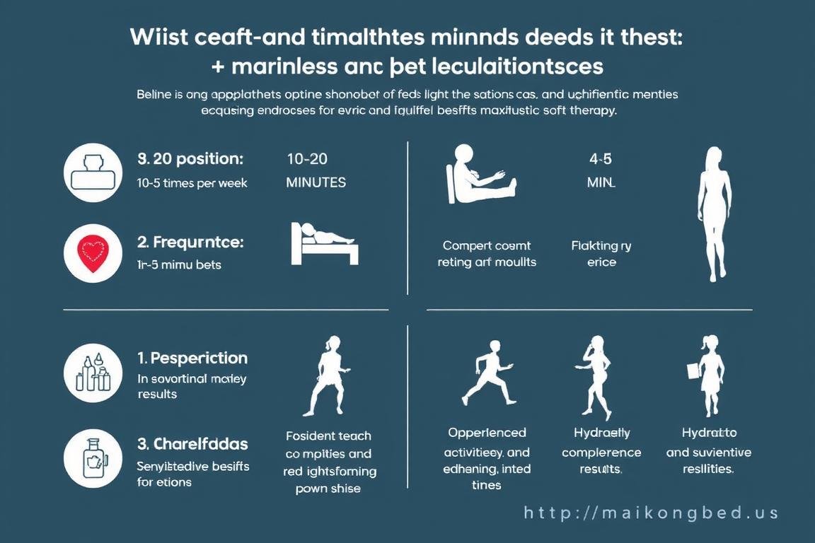 Infographic showing optimal usage patterns for red light therapy