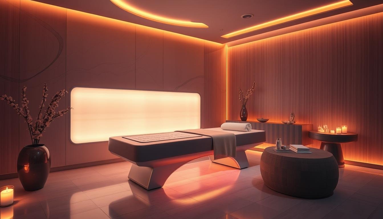 MAIKONG Infrared Bed in a luxury wellness center setting