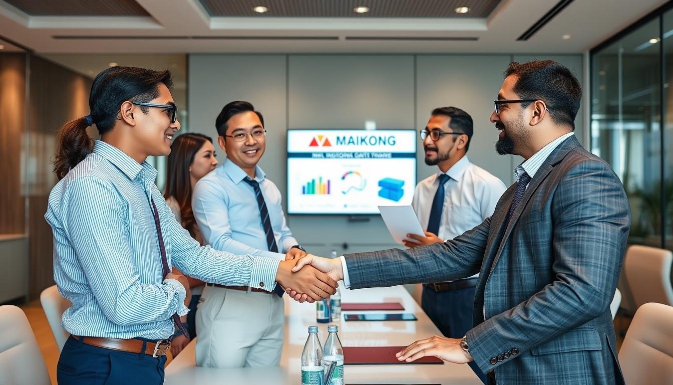 MAIKONG distributor meeting showing business partnership opportunities