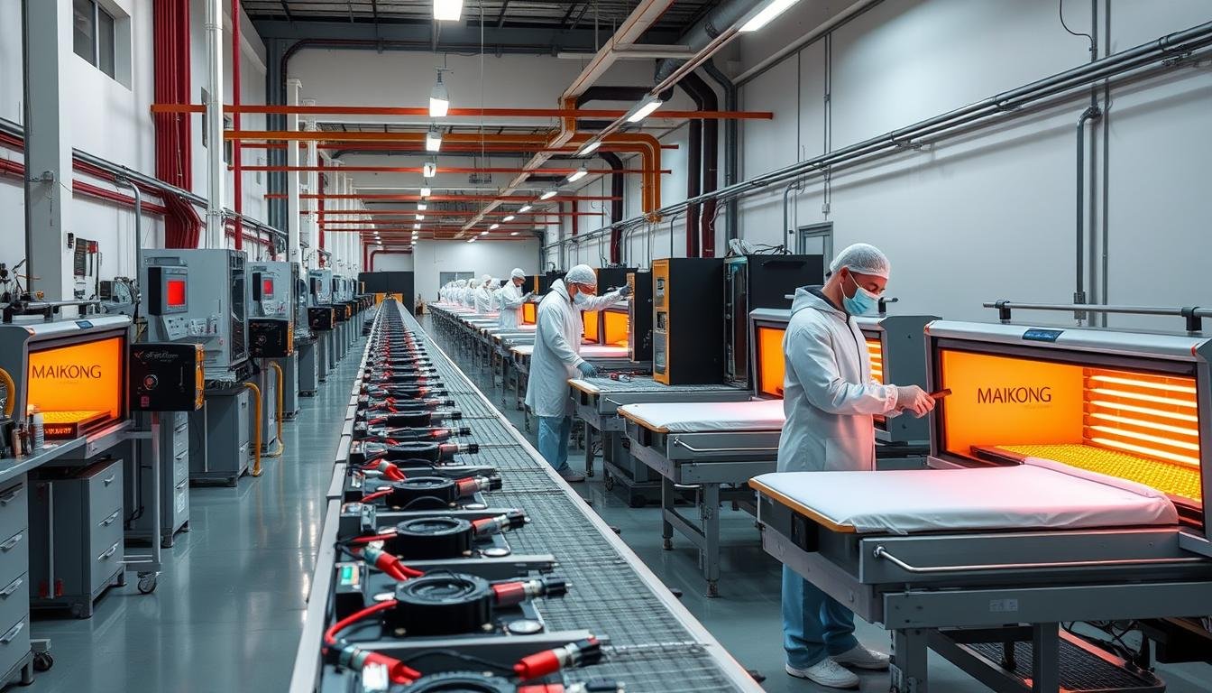 MAIKONG manufacturing facility producing Infrared Beds