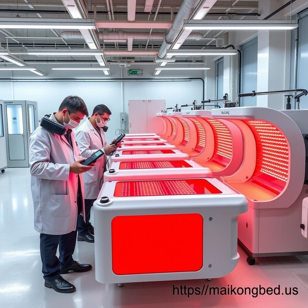 MAIKONG quality control inspection of red light therapy beds