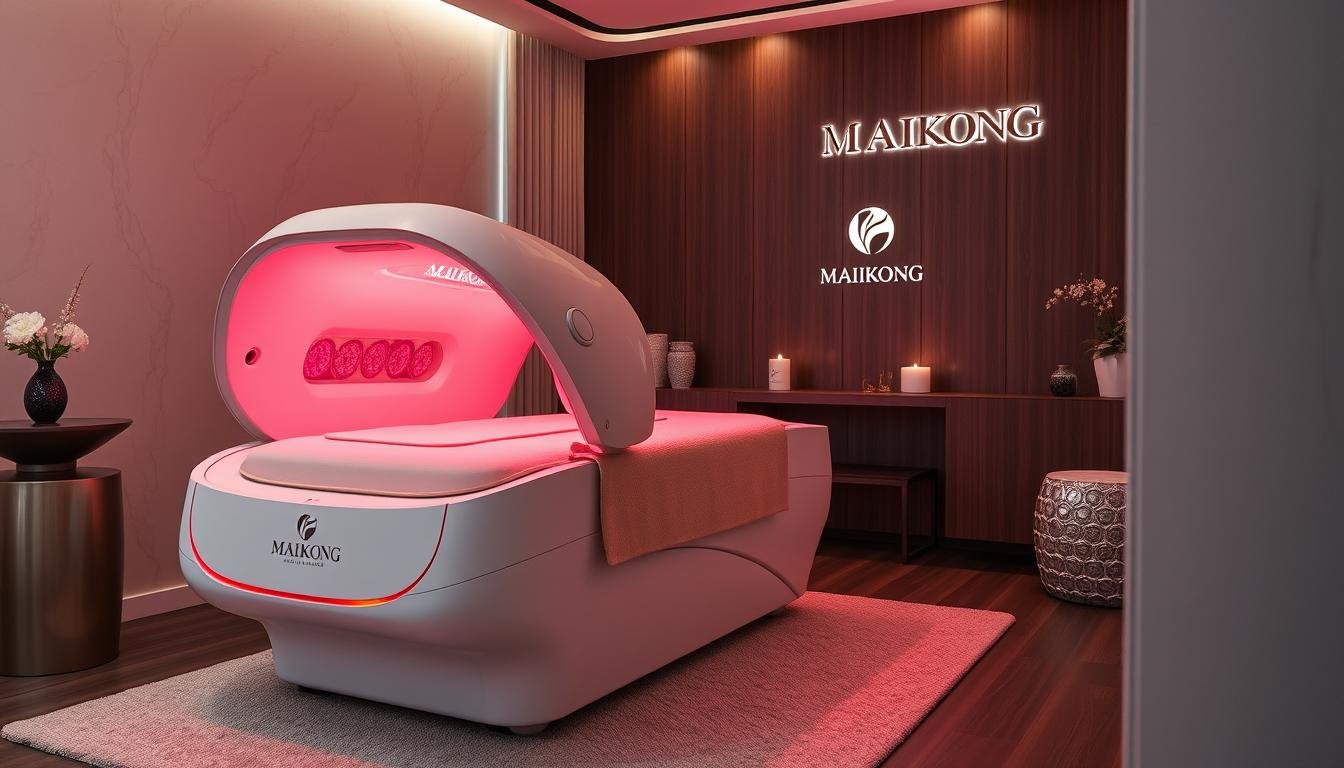 MAIKONG red light therapy bed in luxury spa setting