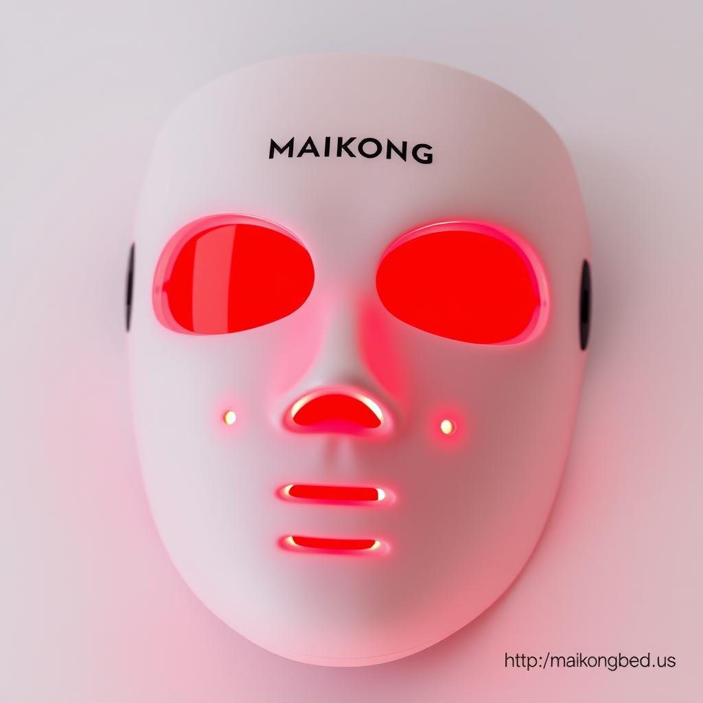 MAIKONG red light therapy mask showing facial Red Light Bed Benefits