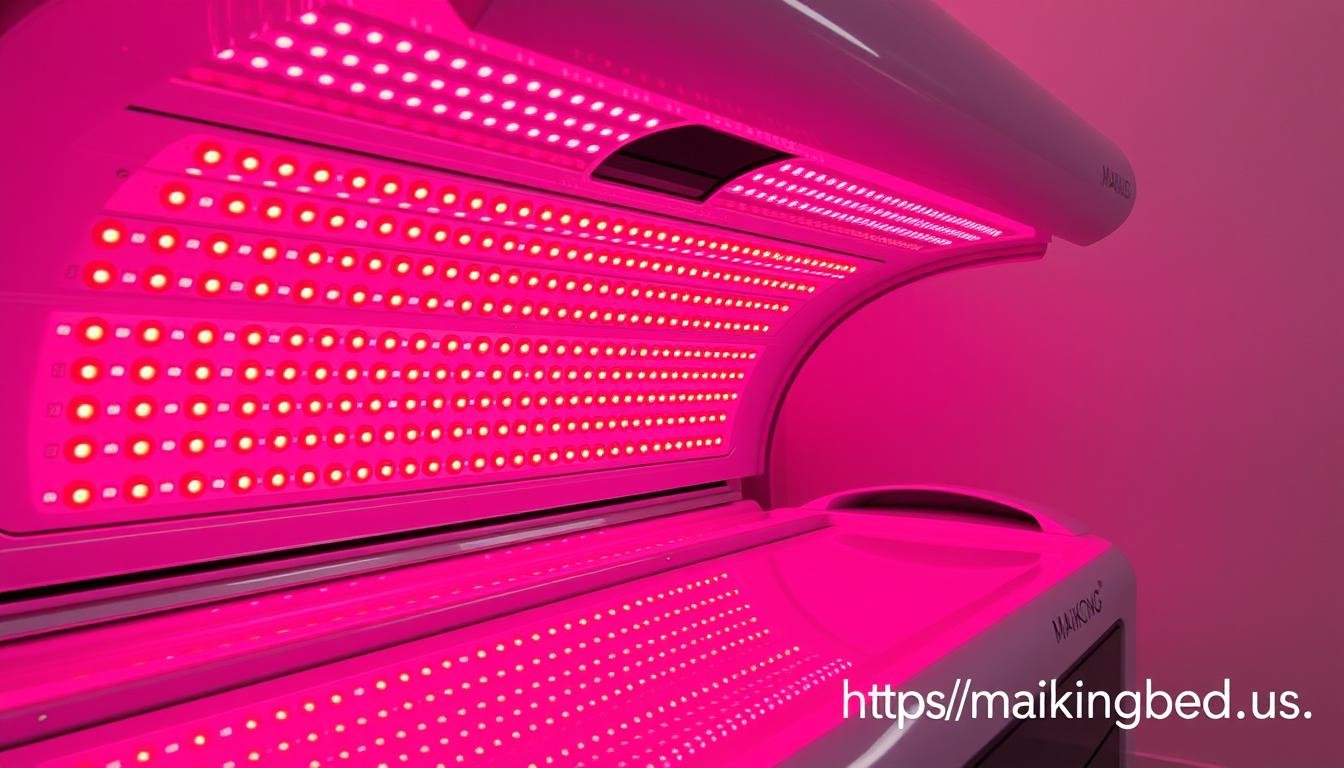 MAIKONG red light therapy tanning bed with advanced LED bulbs
