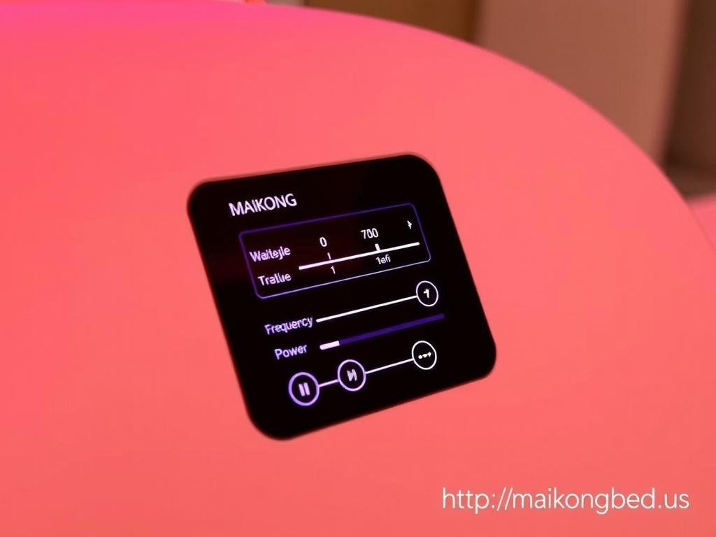 MAIKONG's control panel showing customizable treatment settings