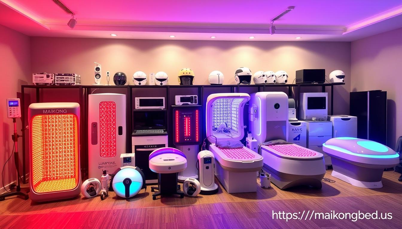 MAIKONG's full product range of light therapy devices