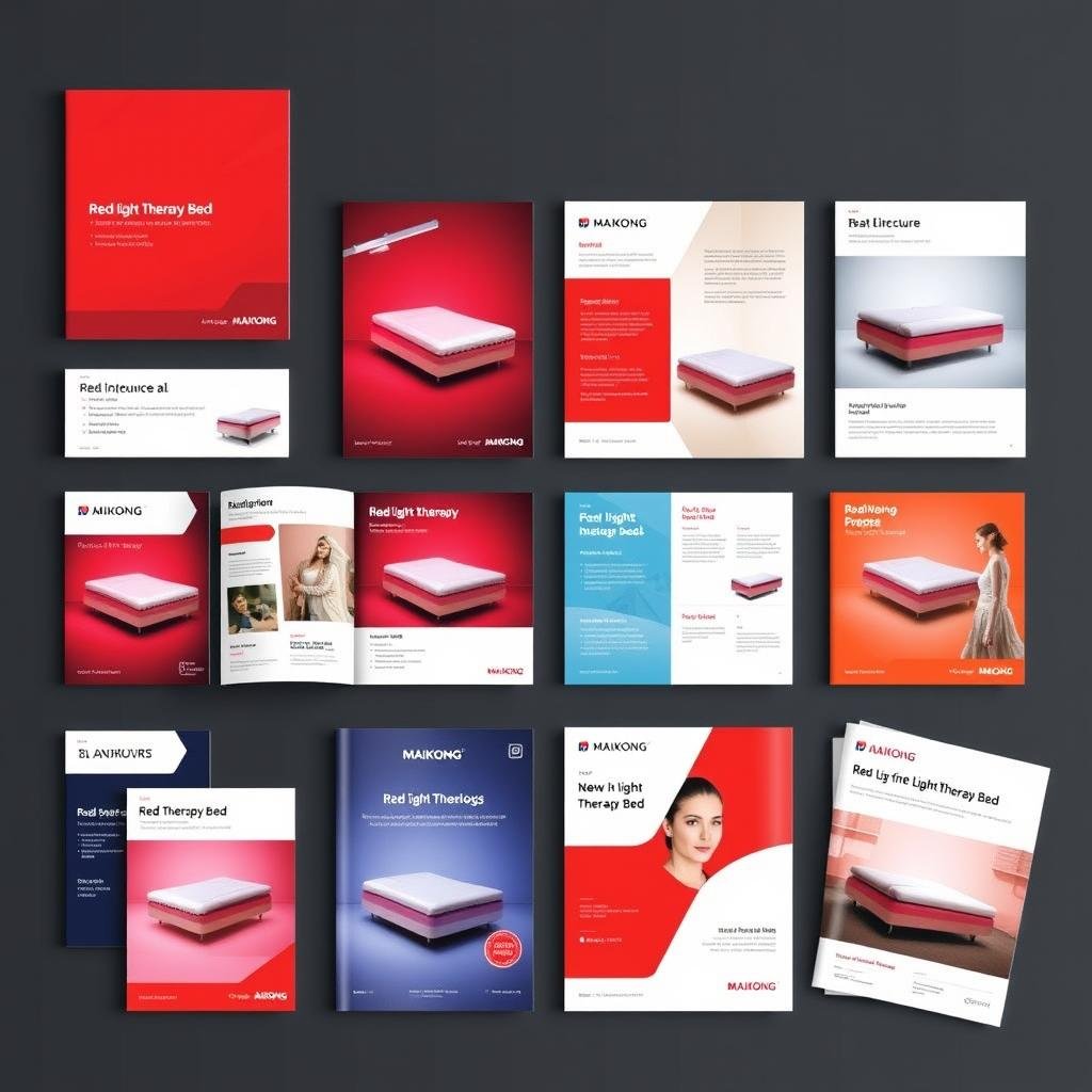 Marketing materials for red light therapy bed distributors