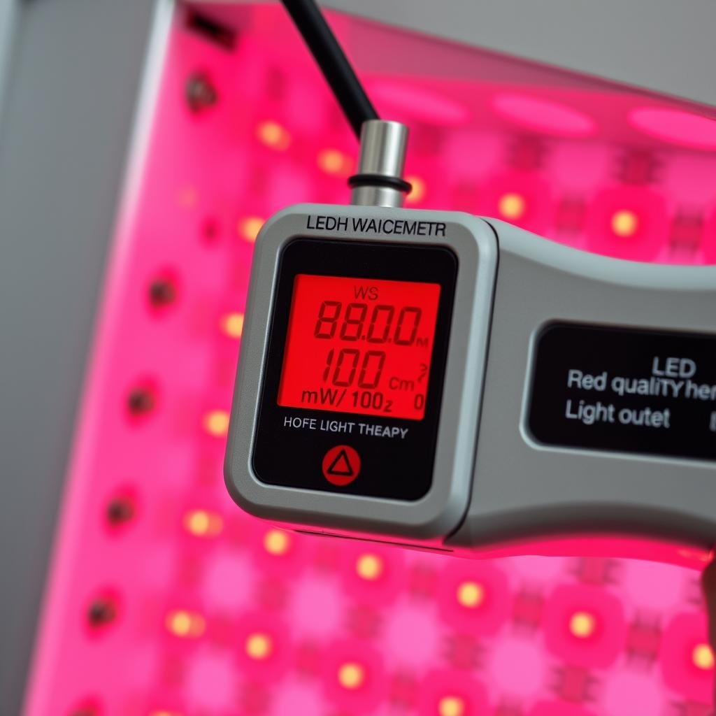 Measurement of power density in a professional Red Light Therapy Bed