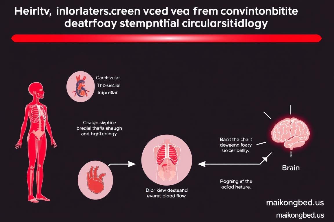 Multiple health benefits stemming from improved circulation via red light therapy