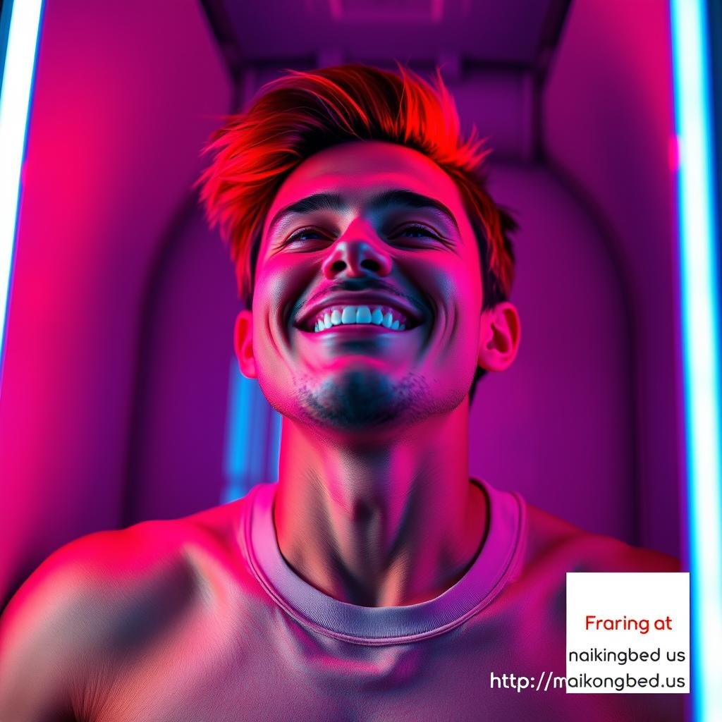 Person experiencing improved energy levels from regular red light therapy sessions