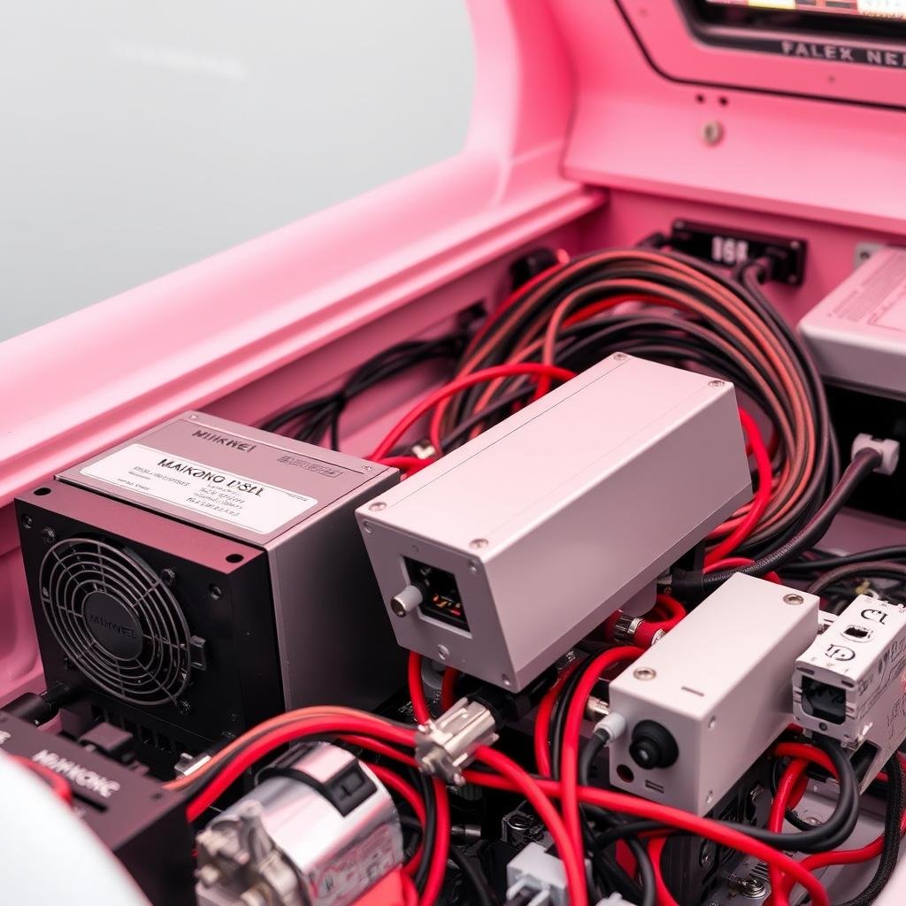 Premium electrical components in MAIKONG red light therapy bed