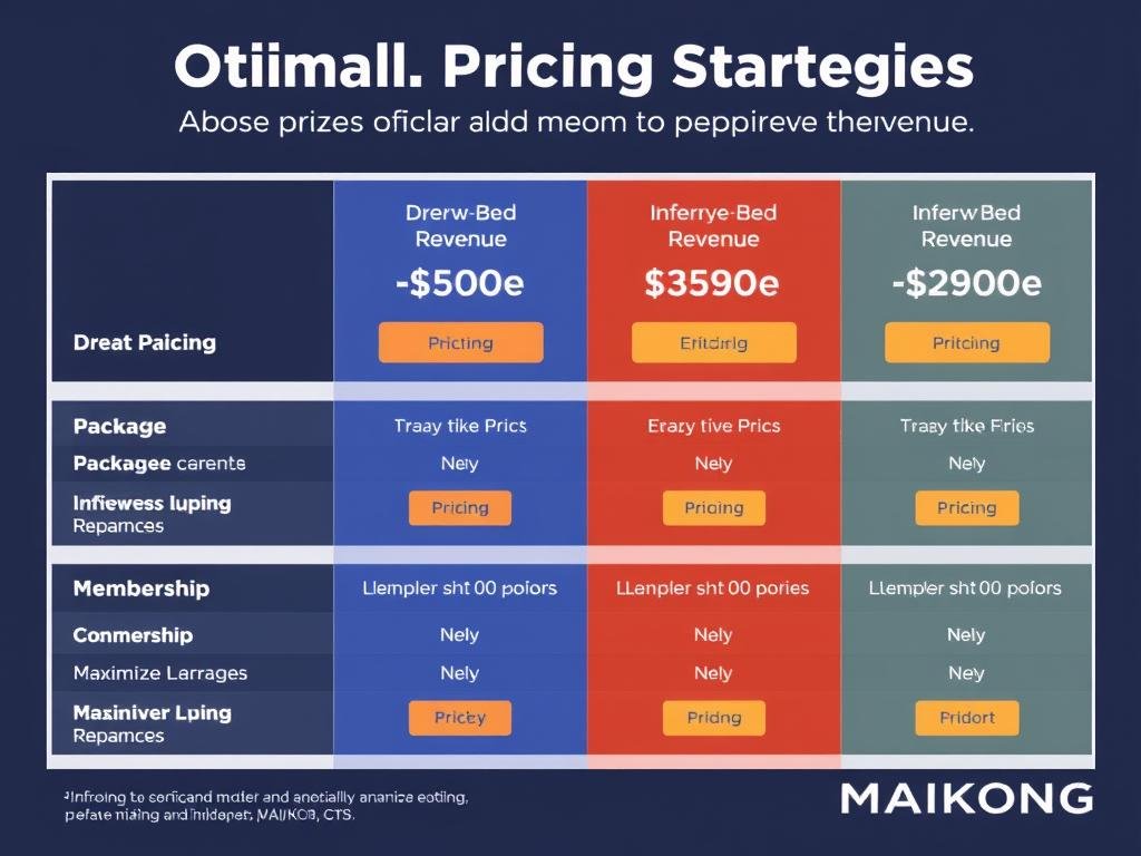 Pricing strategy chart for infrared bed services