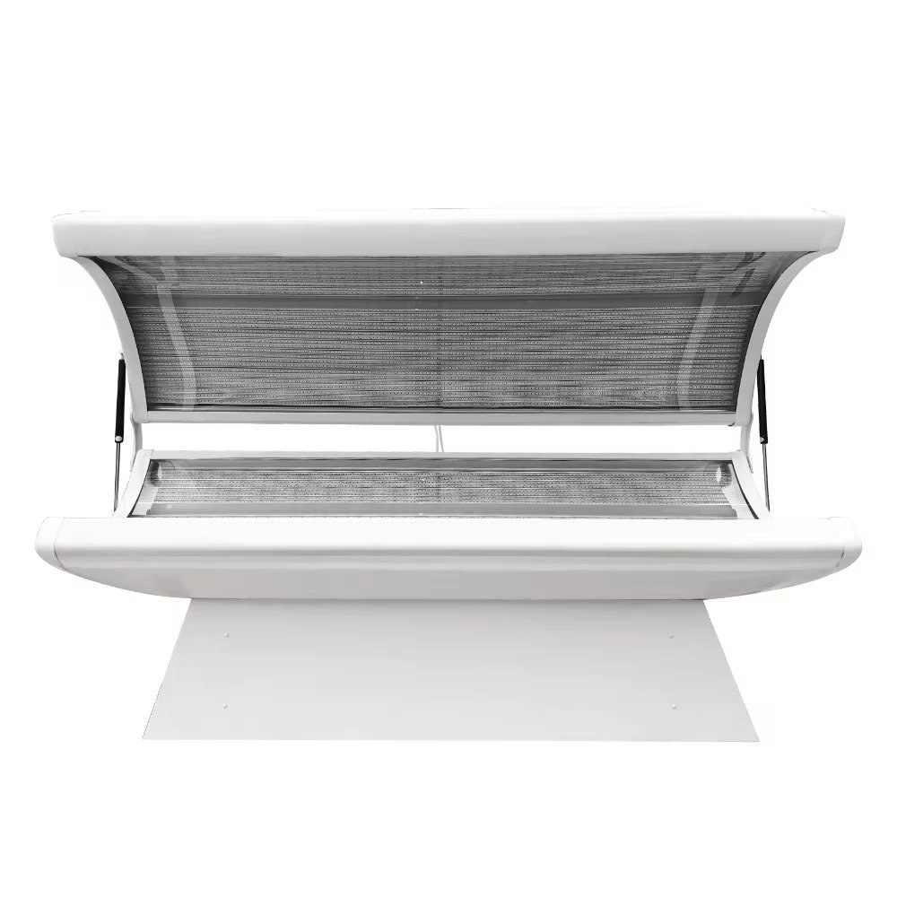 MAIKONG red light therapy bed showing full-body design with LED panels