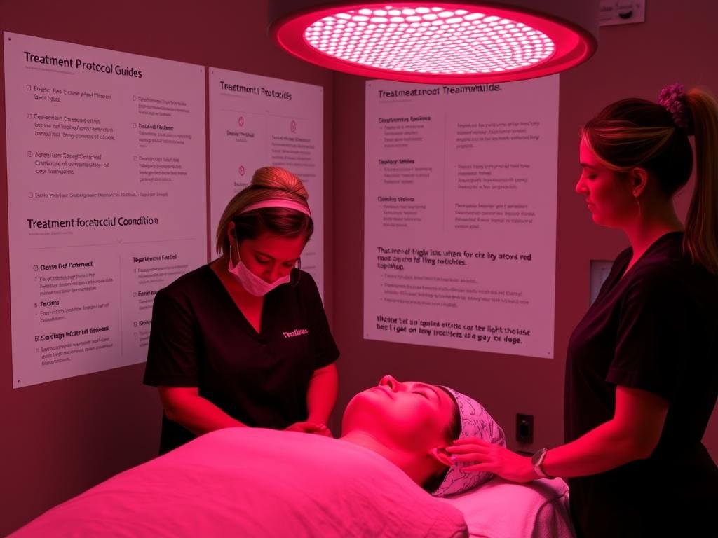 Red light therapy treatment protocol guides