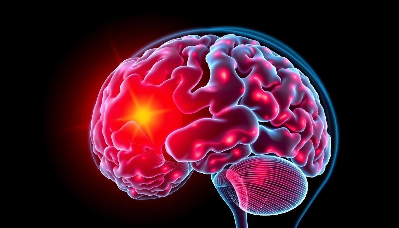 Scientific visualization of red light therapy effects on brain
