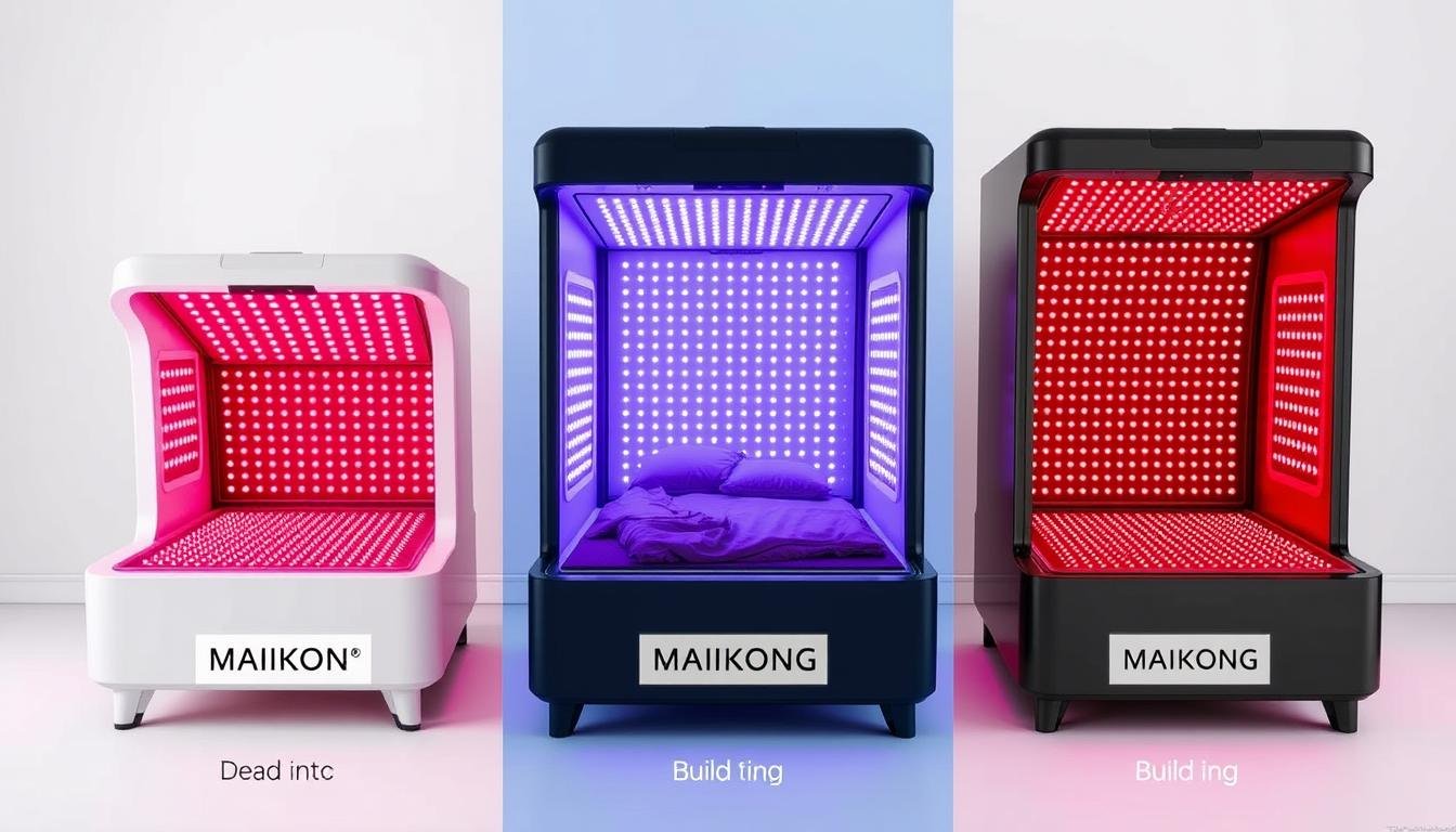 Side-by-side comparison of different Red Light Therapy Bed models