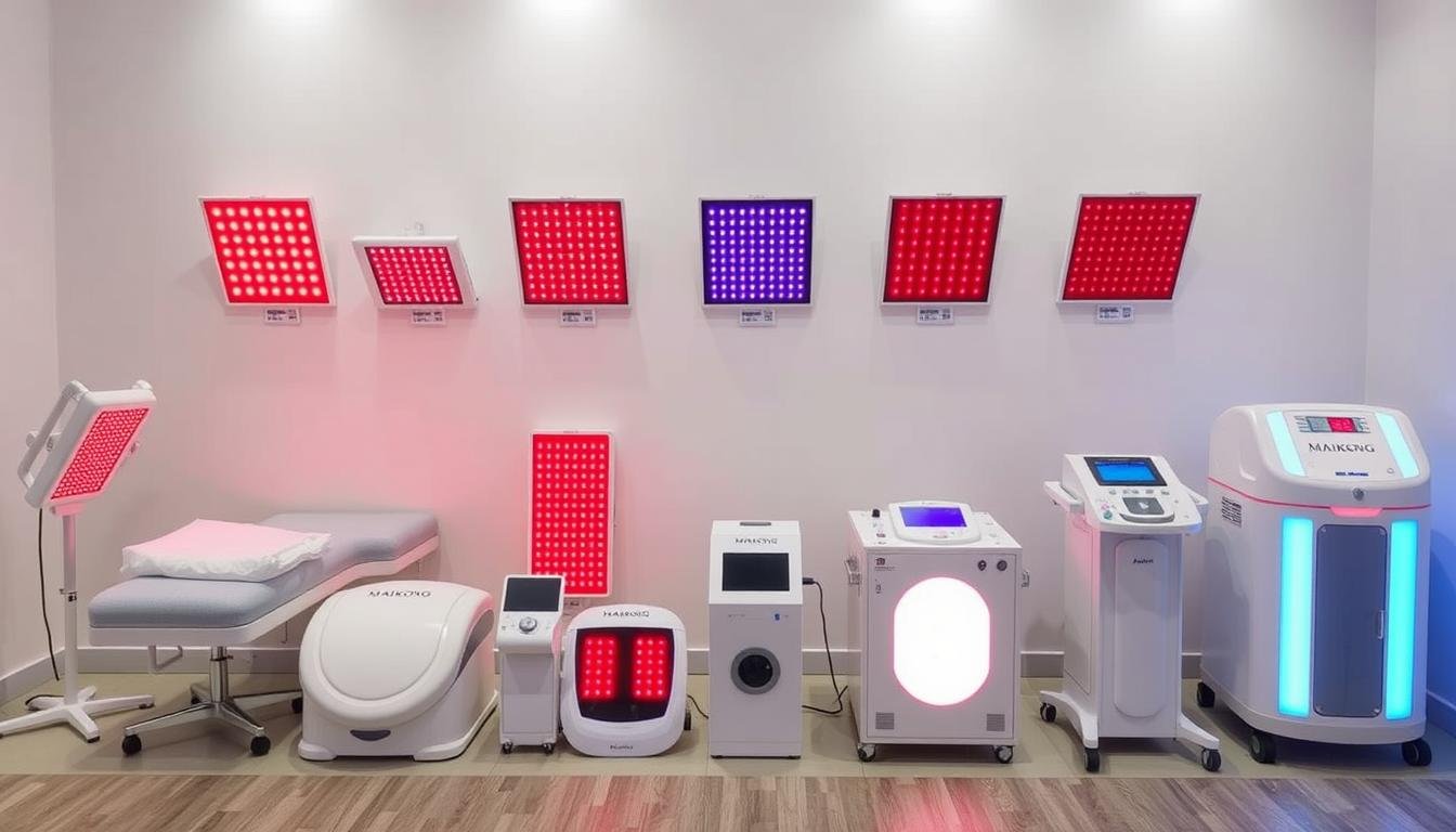 Various MAIKONG red light therapy devices for different applications