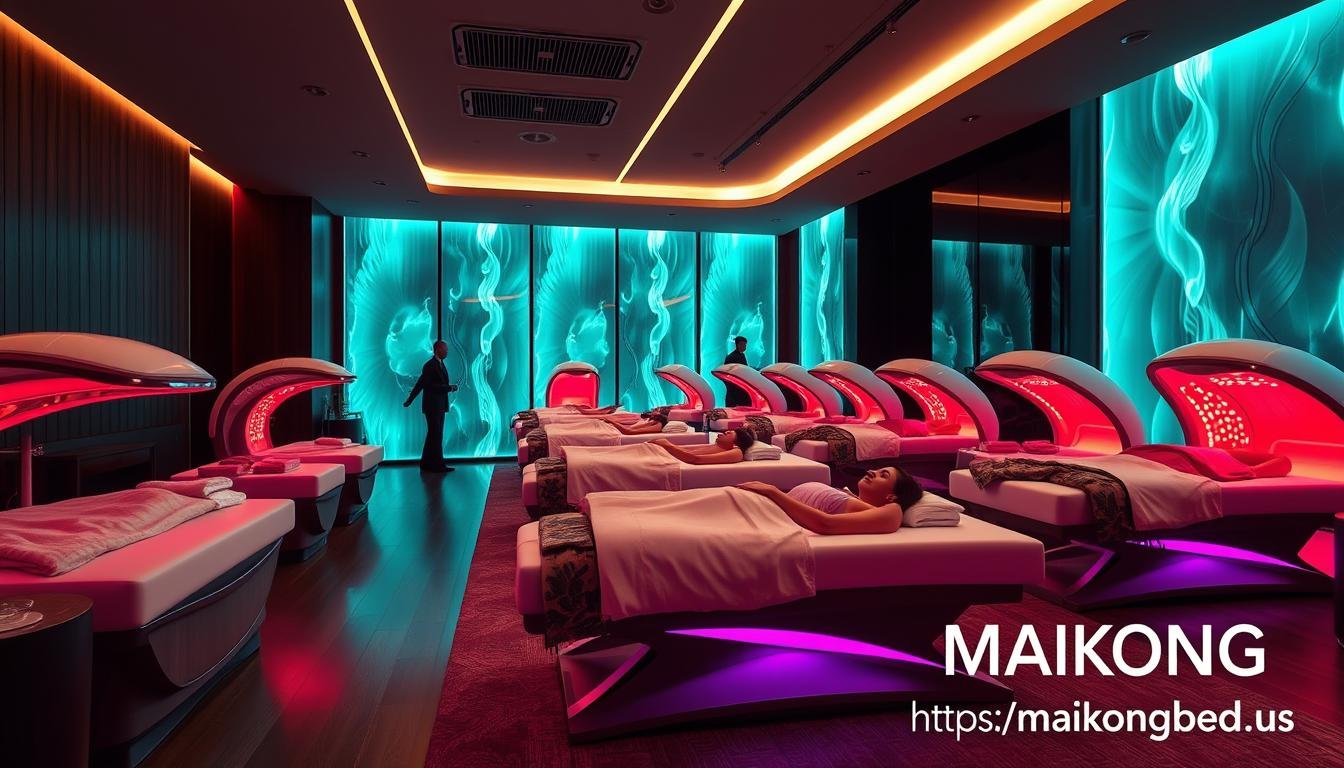 Wellness center with MAIKONG red light therapy beds