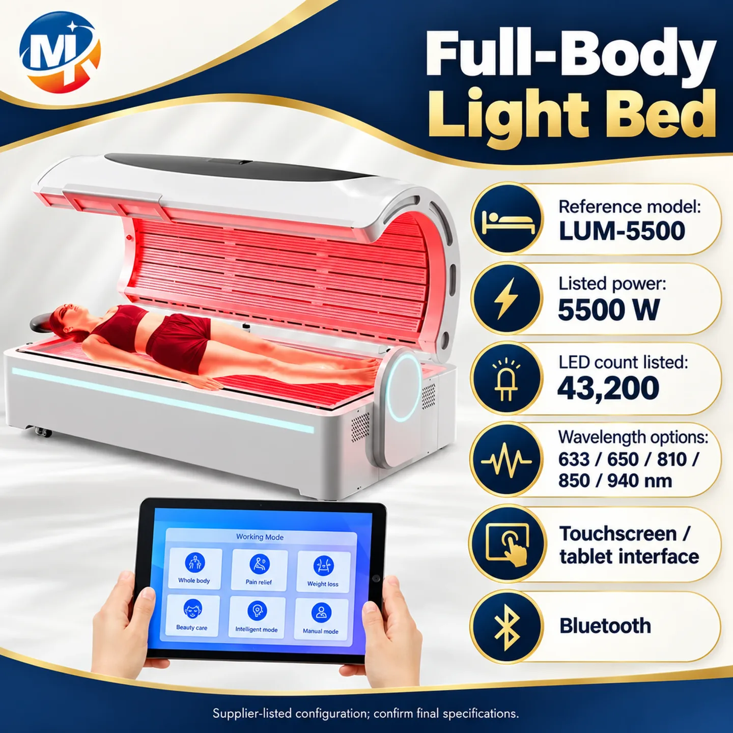 LED Light Therapy Bed for U.S. Biohacking Centers: Direct Answer and Practical Checklist 40 LED Light Therapy Bed for U.S. Biohacking Centers: Direct Answer and Practical Checklist — B119_maikong_light_bed.webp